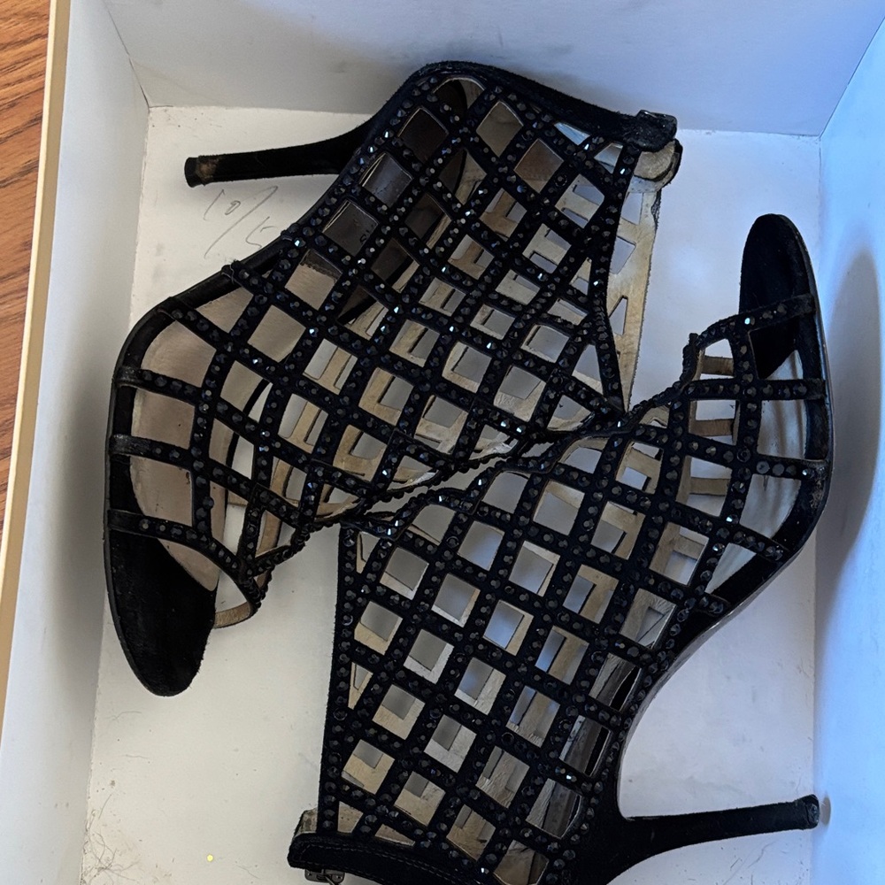 Michael Kors Black Lattice Heels